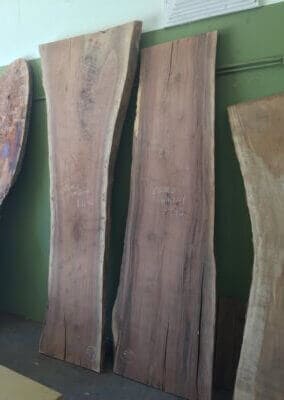 Walnut hardwood slab for a custom furniture build in San Diego by SoCal Carpentry