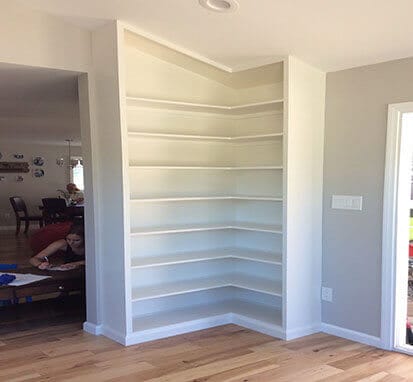 Custom bookshelf by SoCal Carpentry in San Diego
